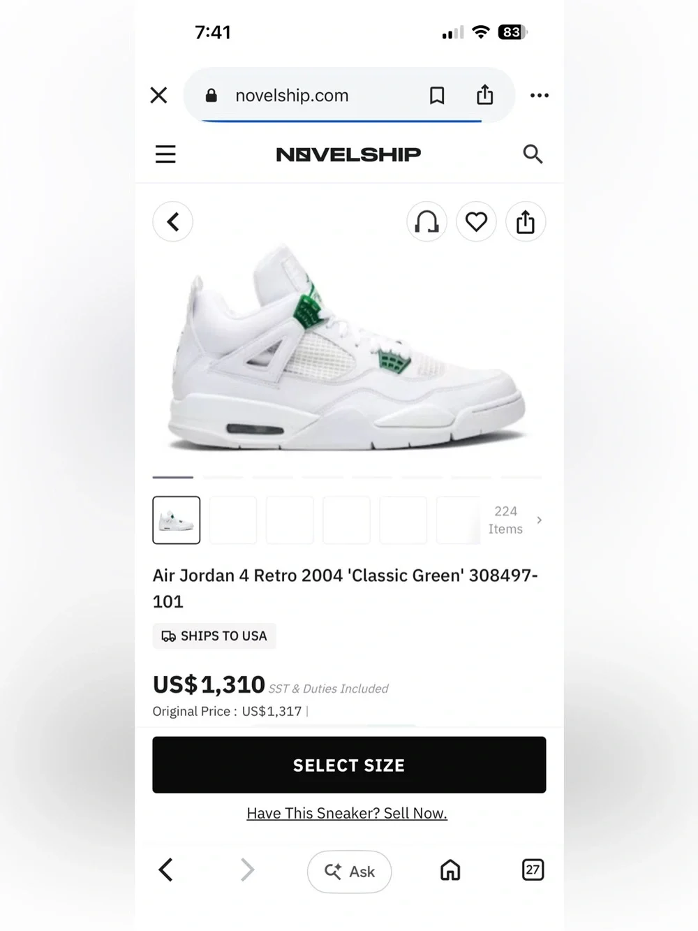 New! Air Jordan 4 Retro 